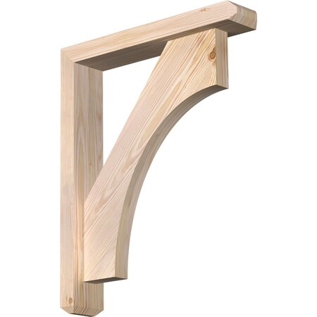 Ekena Millwork Westlake Craftsman Smooth Bracket w/ Offset Brace, Douglas Fir, 3 1/2"W x 18"D x 22"H BKT0402X18X22WTL04SDF
